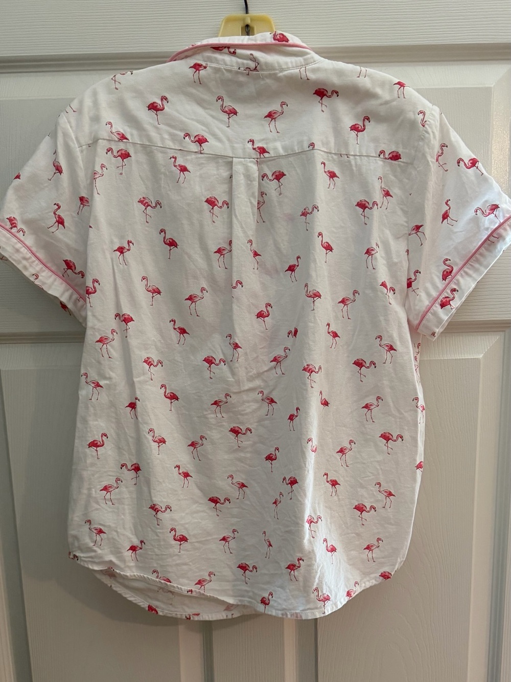 Petite Plume M Pink Flamingo 100% Cotton Short Sleeve Pajama Set - Picture 5 of 9